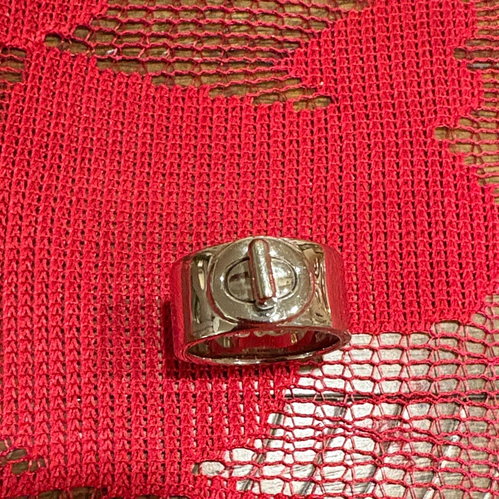Coach Silver Ring With Unique Design - image 1
